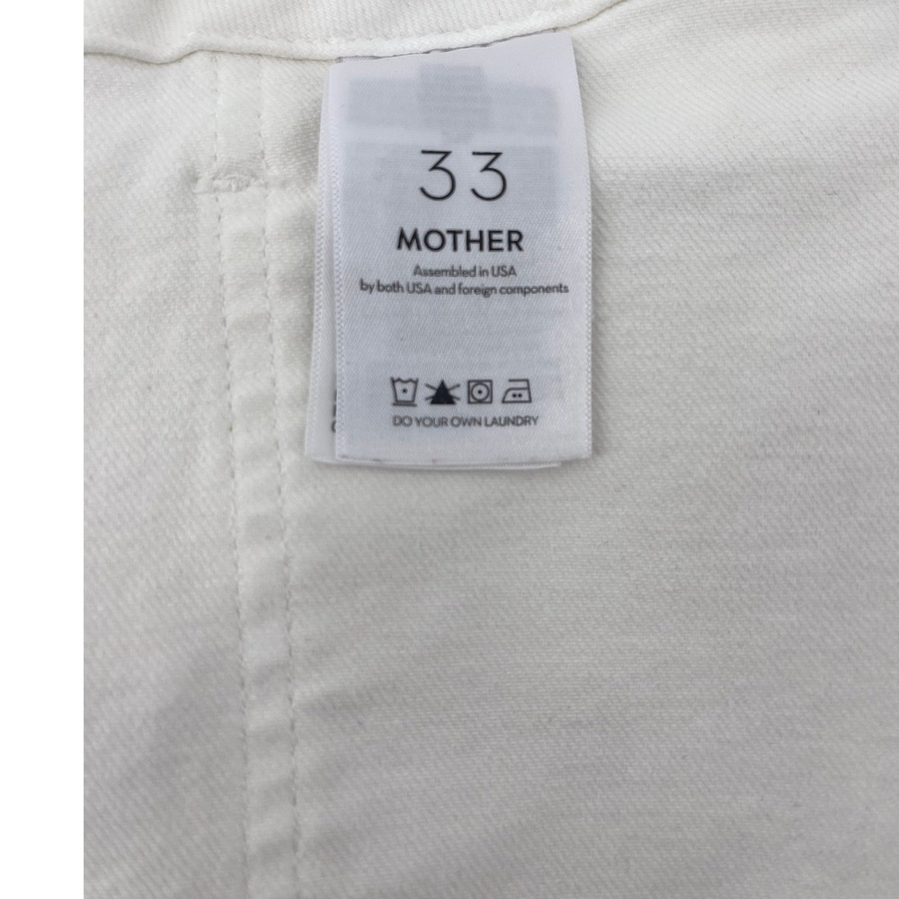 MOTHER Patch Pocket‎ Private Ankle Fray Jeans in Fairest of Them All Size 33 - Picture 8 of 11